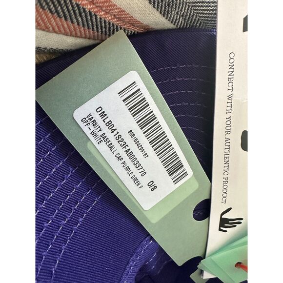 OFF-WHITE Varsity Baseball Cap - Purple - One Size - Authentic - Rare - Picture 13 of 14